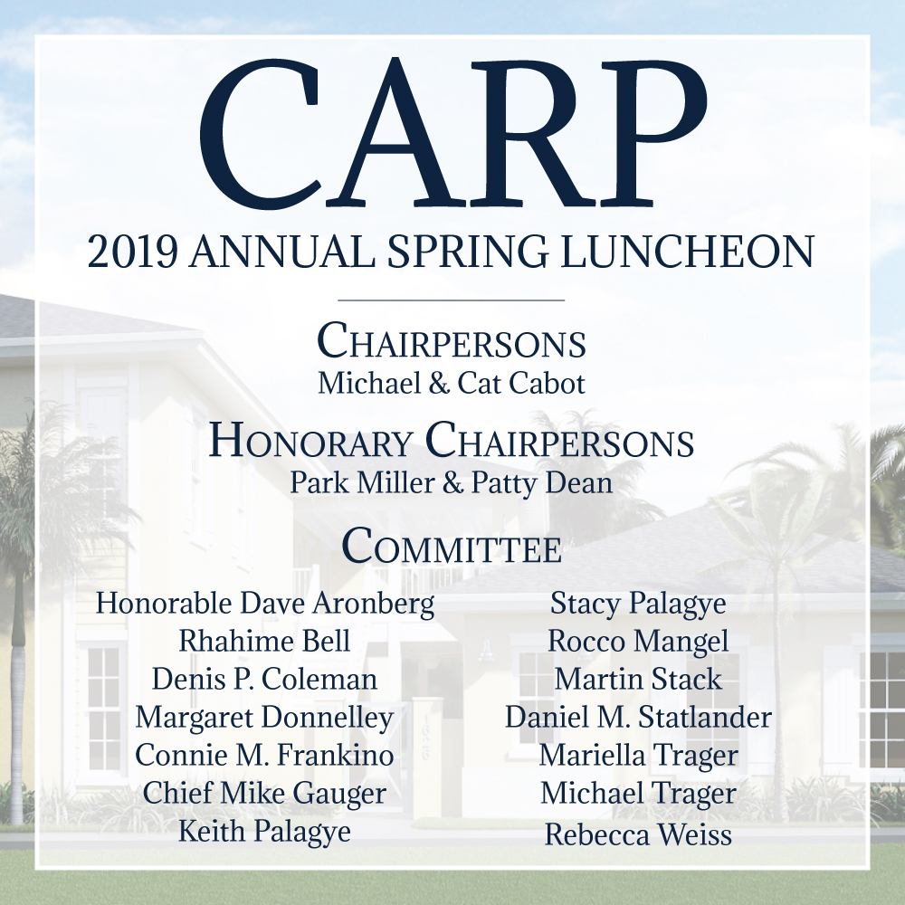 CARP 2019 Annua; Spring Luncheon Committee